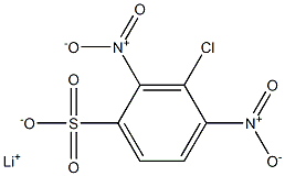 3-Chloro-2,4-dinitrobenzenesulfonic acid lithium salt 结构式