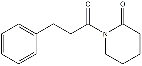 1-(3-Phenylpropionyl)piperidin-2-one 结构式