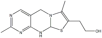 9a,10-Dihydro-8-(2-hydroxyethyl)-2,7-dimethyl-5H-pyrimido[4,5-d]thiazolo[3,2-a]pyrimidine 结构式