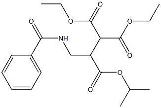 2-[1-(Isopropyloxycarbonyl)-2-(benzoylamino)ethyl]malonic acid diethyl ester 结构式