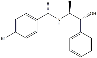 (1R,2S)-2-[[(1S)-1-(4-Bromophenyl)ethyl]amino]-1-phenyl-1-propanol 结构式