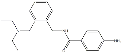 p-Amino-N-[o-[(diethylamino)methyl]benzyl]benzamide 结构式
