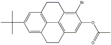 1-Bromo-2-acetoxy-7-tert-butyl-4,5,9,10-tetrahydropyrene 结构式