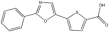 5-(2-Phenyloxazol-5-yl)thiophene-2-carboxylic acid 结构式