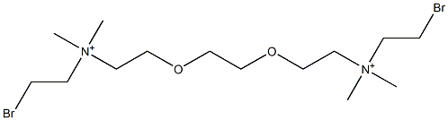 2,2'-[Ethylenebis(oxy)]bis[N-(2-bromoethyl)-N,N-dimethylethanaminium] 结构式