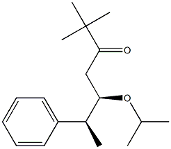 (5R,6S)-5-Isopropyloxy-2,2-dimethyl-6-phenyl-3-heptanone 结构式