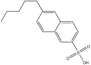 6-Pentyl-2-naphthalenesulfonic acid 结构式