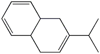 1,4,4a,8a-Tetrahydro-2-isopropylnaphthalene 结构式