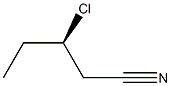 [R,(+)]-3-Chlorovaleronitrile 结构式