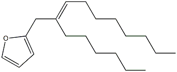 2-[(E)-2-Hexyl-2-decenyl]furan 结构式