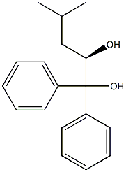 [R,(+)]-4-Methyl-1,1-diphenyl-1,2-pentanediol 结构式