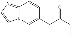 6-(2-Oxobutyl)imidazo[1,2-a]pyridine 结构式