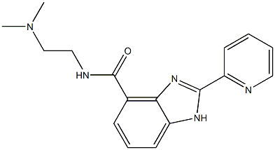 2-(Pyridin-2-yl)-N-[2-(dimethylamino)ethyl]-1H-benzimidazole-4-carboxamide 结构式