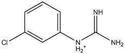 1-[3-Chlorophenyl]guanidinium 结构式