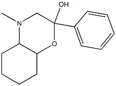 Octahydro-4-methyl-2-phenyl-2H-1,4-benzoxazin-2-ol 结构式