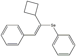 1-Cyclobutyl-2-phenyl-1-phenylselenoethene 结构式