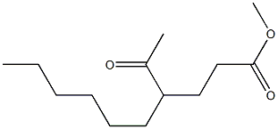 4-Hexyl-5-oxohexanoic acid methyl ester 结构式