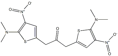 2-(Dimethylamino)-3-nitrothiophen-5-yl(methyl) ketone 结构式