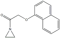 1-[(1-Naphtyloxy)acetyl]aziridine 结构式