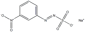 m-Nitrobenzenediazosulfonic acid sodium salt 结构式