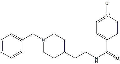 4-[2-(1-Benzyl-4-piperidinyl)ethylaminocarbonyl]pyridinium-1-olate 结构式