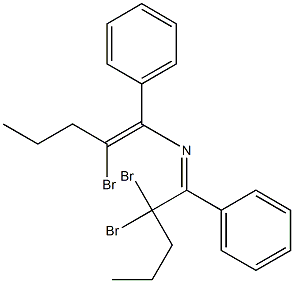 4,4,8-Tribromo-5,7-diphenyl-6-aza-5,7-undecadiene 结构式