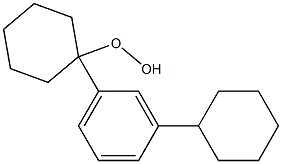 1-(3-Cyclohexylphenyl)cyclohexyl hydroperoxide 结构式