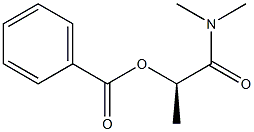 [R,(-)]-2-(Benzoyloxy)-N,N-dimethylpropionamide 结构式