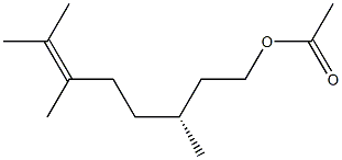 [R,(+)]-3,6,7-Trimethyl-6-octene-1-ol acetate 结构式