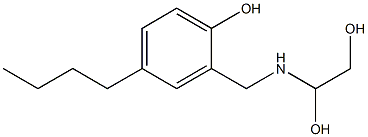 2-[(1,2-Dihydroxyethyl)aminomethyl]-4-butylphenol 结构式