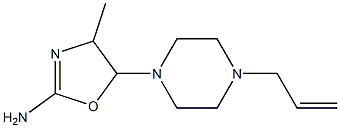 5-[4-(2-Propenyl)piperazin-1-yl]methyl-2-amino-2-oxazoline 结构式