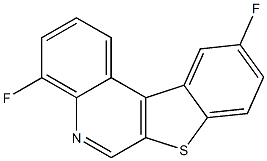 4,10-Difluoro[1]benzothieno[2,3-c]quinoline 结构式