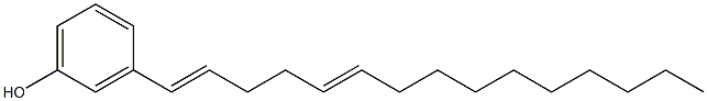 3-(1,5-Pentadecadienyl)phenol 结构式