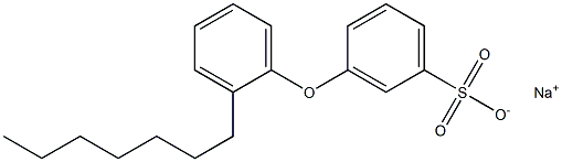 3-(2-Heptylphenoxy)benzenesulfonic acid sodium salt 结构式