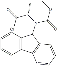 [(2S)-2-(9H-Fluorene-9-ylmethoxycarbonylamino)propanoyl] chloride 结构式