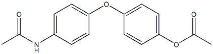 Acetic acid 4-[4-(acetylamino)phenoxy]phenyl ester 结构式