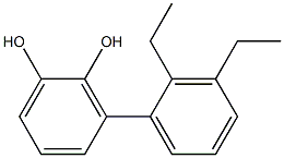 3-(2,3-Diethylphenyl)benzene-1,2-diol 结构式