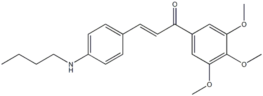 4-Butylamino-3',4',5'-trimethoxy-trans-chalcone 结构式