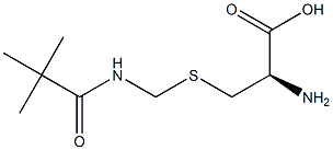 S-[[(tert-Butylcarbonyl)amino]methyl]-L-cysteine 结构式