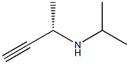 [S,(-)]-N-Isopropyl-1-methyl-2-propyne-1-amine 结构式