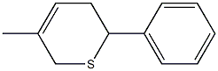 5,6-Dihydro-3-methyl-6-phenyl-2H-thiopyran 结构式