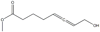 [R,(-)]-8-Hydroxy-5,6-octadienoic acid methyl ester 结构式