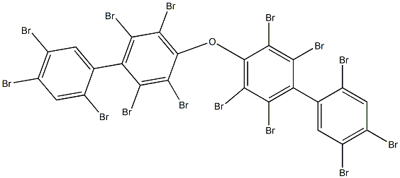 (2,4,5-Tribromophenyl)(2,3,5,6-tetrabromophenyl) ether 结构式