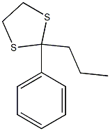 Butyrophenone ethane-1,2-diyl dithioacetal 结构式