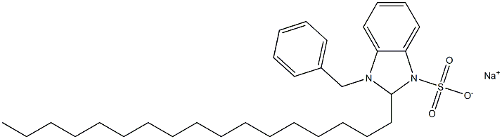 1-Benzyl-2,3-dihydro-2-heptadecyl-1H-benzimidazole-3-sulfonic acid sodium salt 结构式
