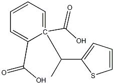 (-)-Phthalic acid hydrogen 1-[(S)-1-(2-thienyl)ethyl] ester 结构式