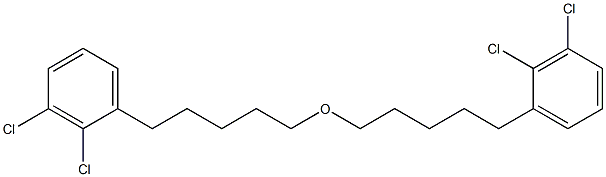 2,3-Dichlorophenylpentyl ether 结构式