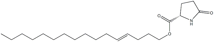 (S)-5-Oxopyrrolidine-2-carboxylic acid 4-hexadecenyl ester 结构式