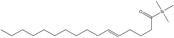 Trimethyl[(E)-5-hexadecenoyl]silane 结构式
