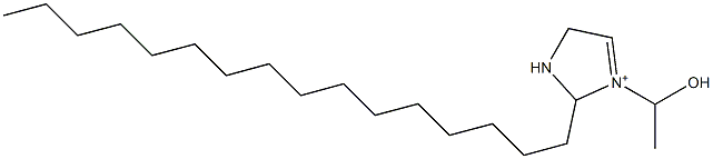 2-Hexadecyl-1-(1-hydroxyethyl)-3,4-dihydro-2H-imidazol-1-ium 结构式